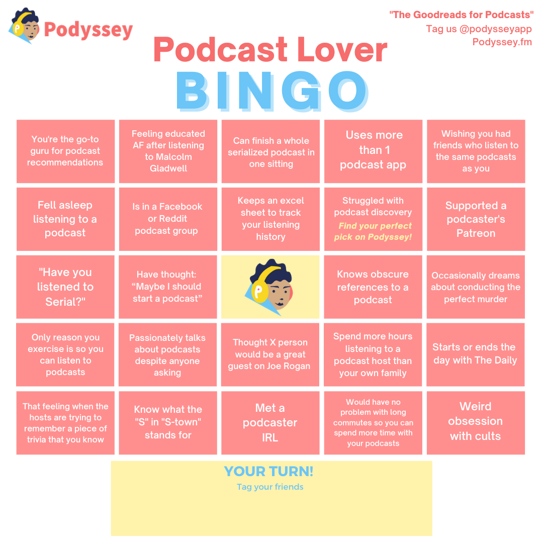 Podcast Bingo Card